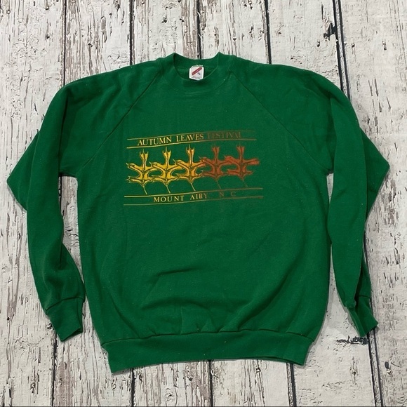 Vintage Mount Airy North Carolina Travel Destination 1980s Crewneck Sweatshirt - Picture 1 of 7